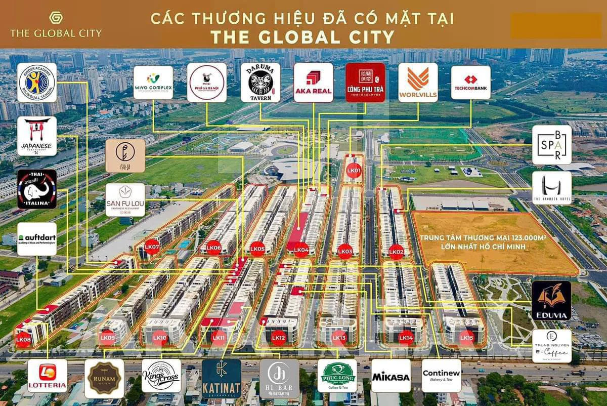 Nhà phố Global City tiềm năng kinh doanh không giới hạn