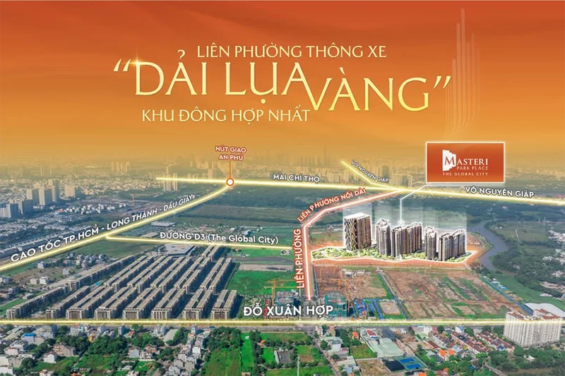 Đường Liên Phường kết nối The Global City