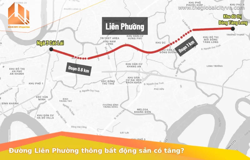 Vị trí chiến lược: Vì sao Đường Liên Phường thông bất động sản có tăng giá?