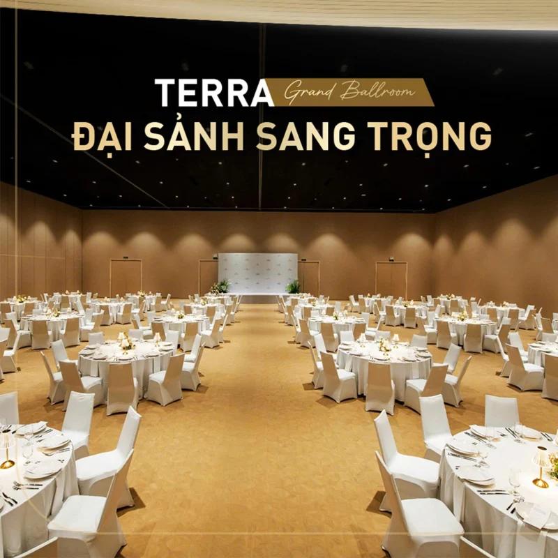 TERRA - Grand Ballroom: Đại Sảnh Sang Trọng tại Không gian sự kiện The Global City: Wynnley Venue & Retreats