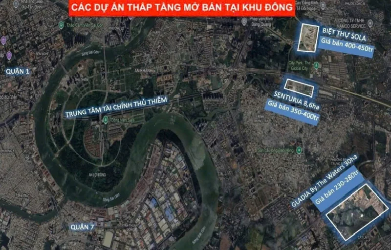 Dự án thấp tầng tại khu Đông: Cơ hội vàng an cư và đầu tư hấp dẫn