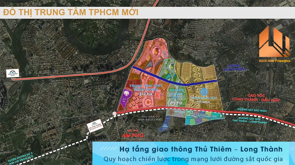 Hạ tầng giao thông Thủ Thiêm – Long Thành 2 - Bách Như Properties