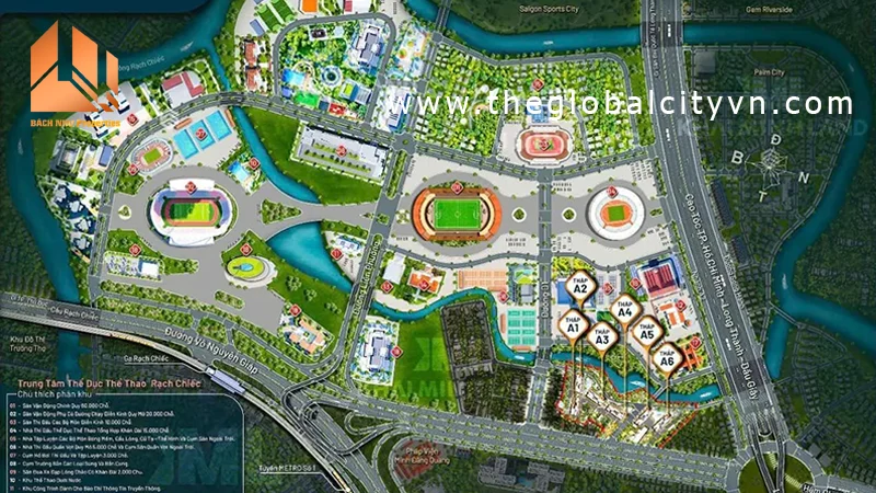 Khởi công Trung tâm TDTT Nam Rạch Chiếc Đòn Bẩy Tăng Giá Cho The Global City