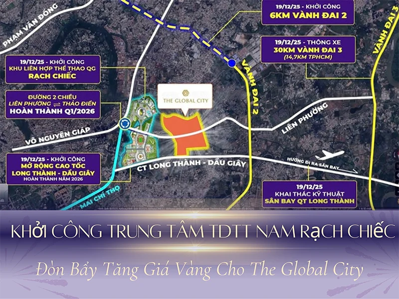 Khởi công Trung tâm TDTT Nam Rạch Chiếc TPHCM