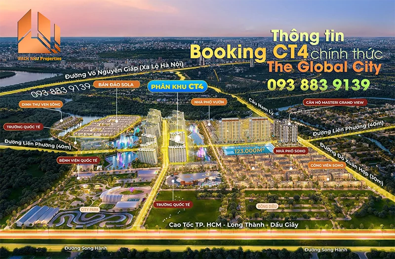 Thông tin booking CT4 The Global City - Bách Như Properties