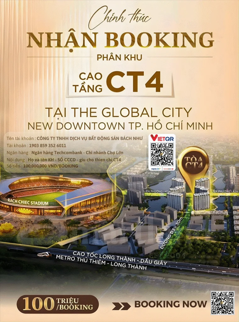 Thông tin Booking Masteri Cosmo Central The Global City - Bách Như Properties