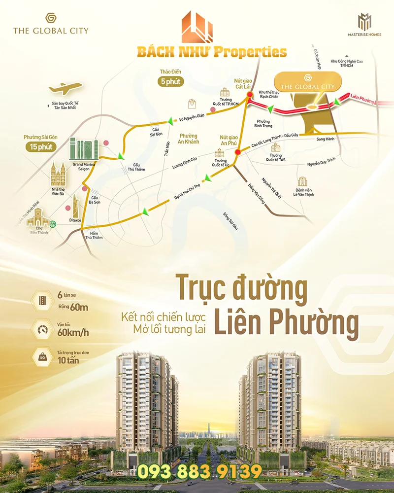 The Global City đón sóng hạ tầng Liên Phường – Hầm chui An Phú - Bách Như Properties