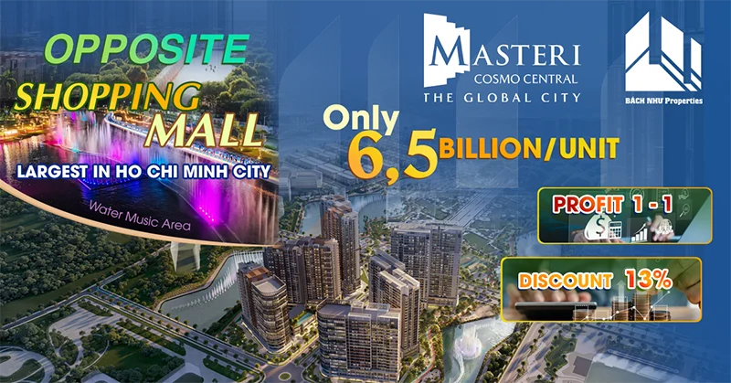 Masteri Cosmo Central dành cho Expats - Tiếng Anh - Bách Như Properties