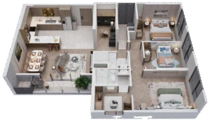 CĂN 3 PHÒNG NGỦ THE GLOBAL CITY