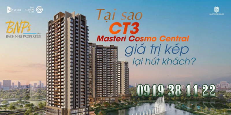 CT3 Masteri Cosmo Central giá trị kép - Bách Như Properties - BNPs