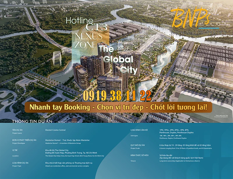Hotline CT3 Nexus Zone The Global City - Bách Như Properties - BNPs
