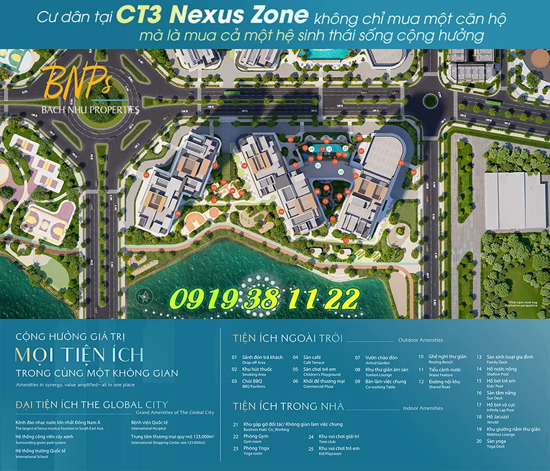 Thông Tin CT3 Nexus Zone The Global City - Bách Như Properties - BNPs