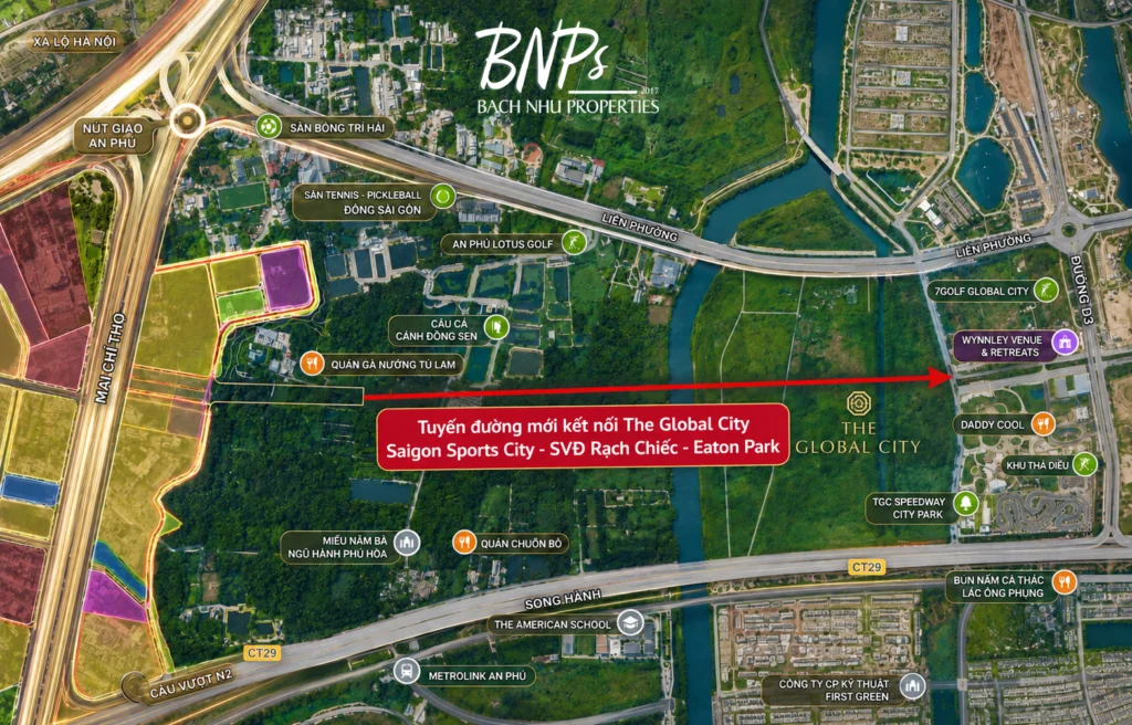 Tuyến đường mới kết nối The Global City - Bách Như Properties - BNPs (1)
