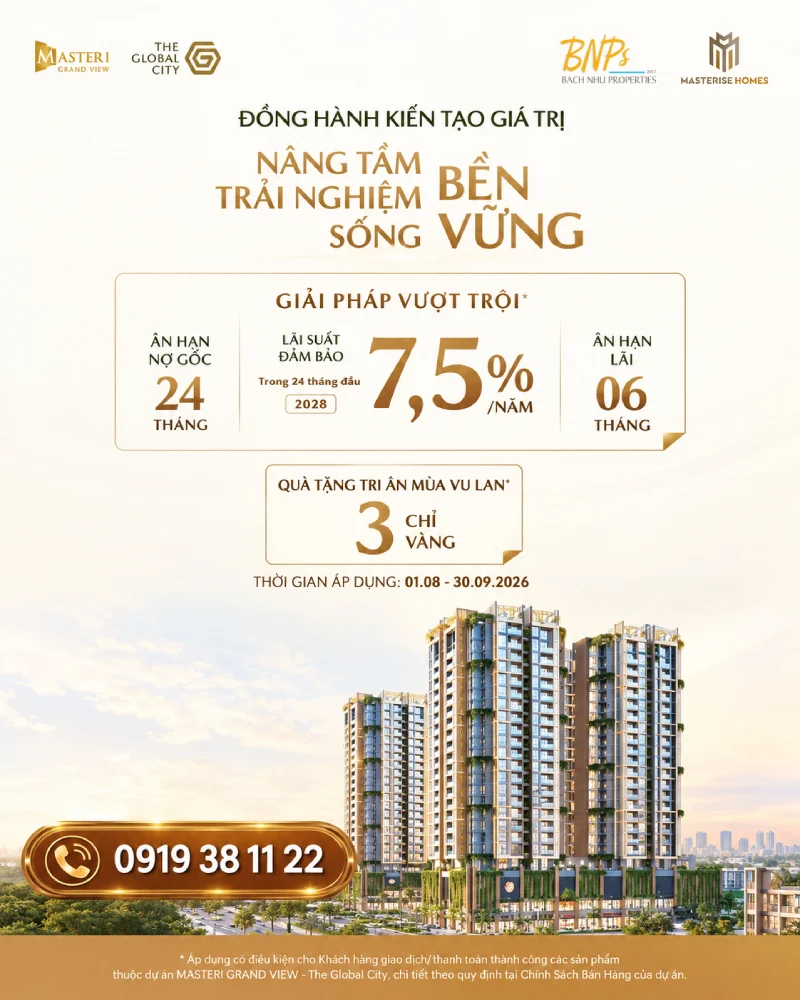 Chính Sách Masteri Grand View Tháng 8 2026 - Bách Như Properties - BNPs