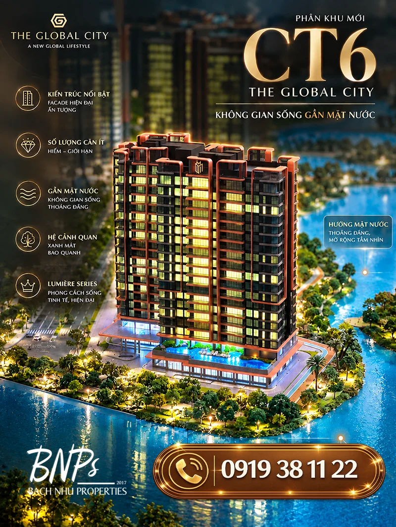 CT6 The Global City – Những hình ảnh đầu tiên về phân khu Lumière mới - Bách Như Properties - BNP's