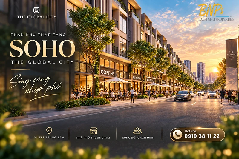 Phân khu thấp tầng The Global City Bức tranh đa sắc của một đô thị mới