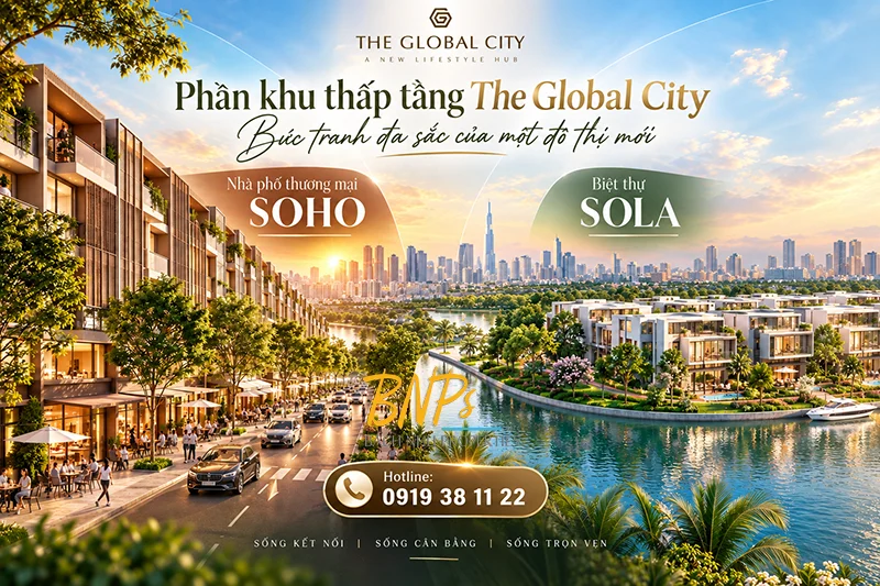 Phân khu thấp tầng The Global City Bức tranh đa sắc của một đô thị mới